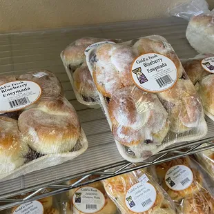 a variety of baked goods