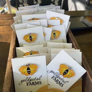 Pins are $10 and will help fund their butterfly farm!