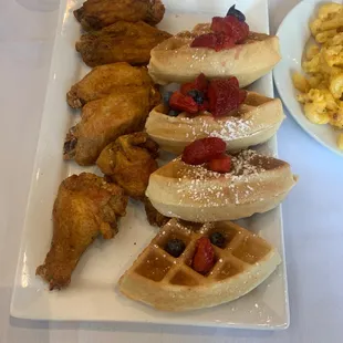 Chicken and waffles