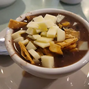 Chicken tortilla soup was really great. Loved the cheese chunks!