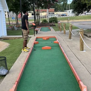 Of course he choose the hardest course to start. He's so competitive!