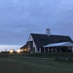 GCD clubhouse and sunset