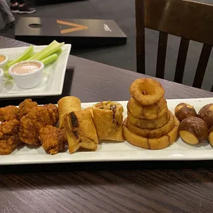New Sampler Platter on their Winter Happy Hour Menu