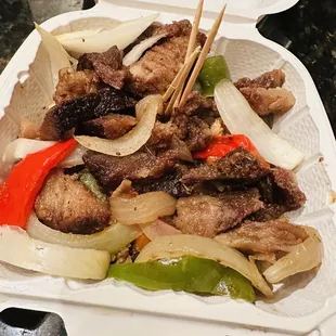 Beef Suya - ordered it Spicy!