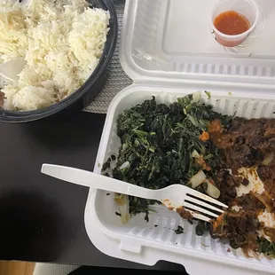 Peanut Butter Stew Sauteed Spinach 6. Sauteed Black Beans