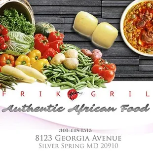 a variety of food items