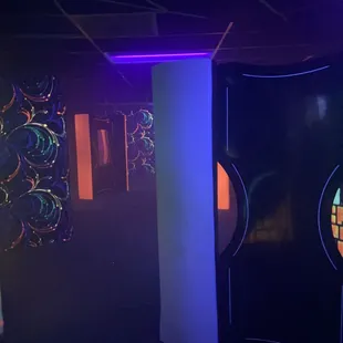 Inside laser tag course