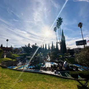 Beautiful day for miniature golf on 2/19/23