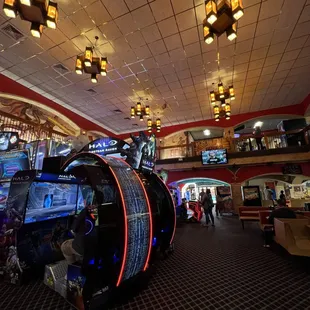 Inside arcade area