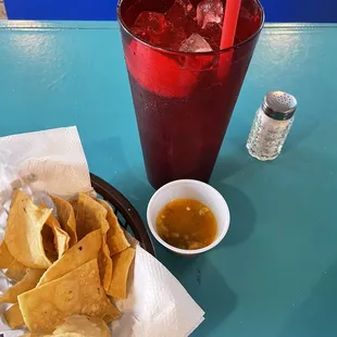 Homemade Chips and salsa