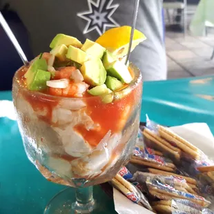 Oyster and Shrimp Cocktail. Delicious!