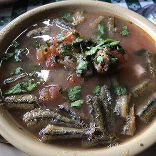 Mas caldo no jiva! Asked for more smelts instead. Love it.