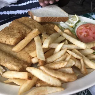 Fried fish plate