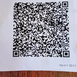 Menu QR Code
