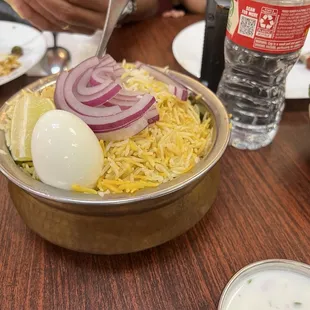 Chicken Hyderabadi Dum biriyani. Very flavorful.
