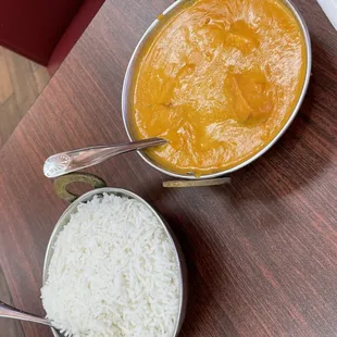 Chicken Tikka Masala and Rice