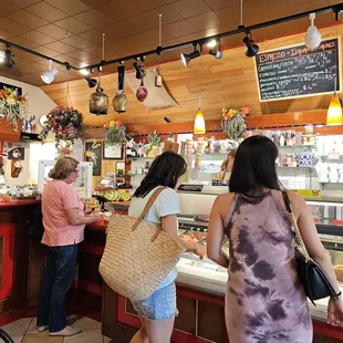 customers at the counter