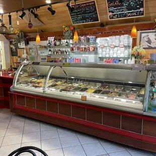 Gelato bar view