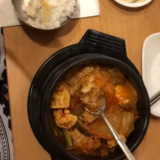 Kimchi, Pork And Stew In Hot Pot