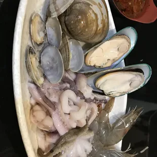 The fresh seafood