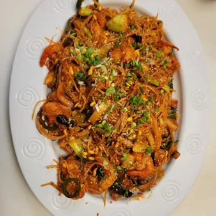 a plate of food on a table