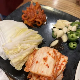 a plate of food on a table