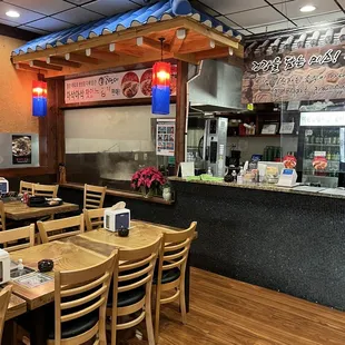 the interior of a restaurant