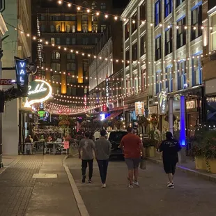 The street of restaurants