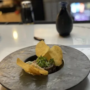 Tuna tartare appetizer