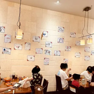 Children art on the wall