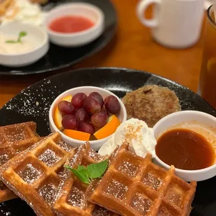 Waffles &amp; sausage