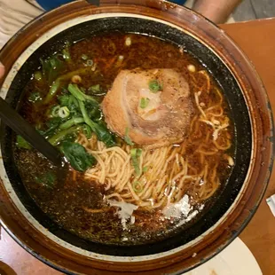 Hubs' sun ho ramen - looks spicer than it was