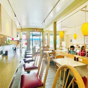 the interior of a restaurant