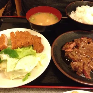 Beef Teriyaki & Pork Cutlet