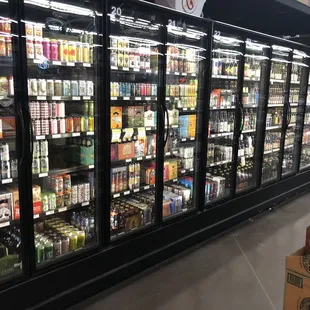 One of 2 beer coolers