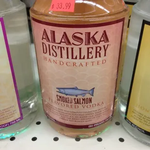 Smoked salmon vodka .... In case u ever had a hankering