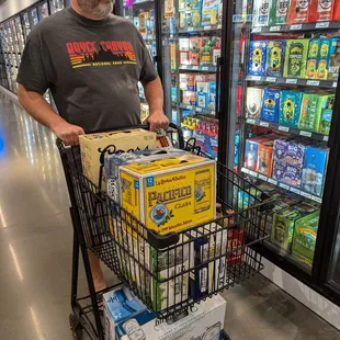 Beer shopping for river float