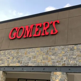 the front of the store