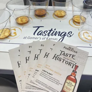 A myriad of bourbons for this class!