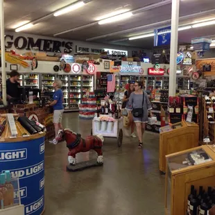 A large selection of already-chilled beverages...