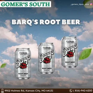 Barq's Root Beer is now available at Gomer's South in Kansas City, MO!