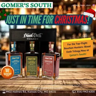 Just in time for Christmas, we have exclusive selections available at Gomer's South in Kansas City, MO