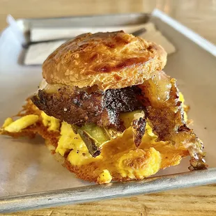 Brisket breakfast sammie special