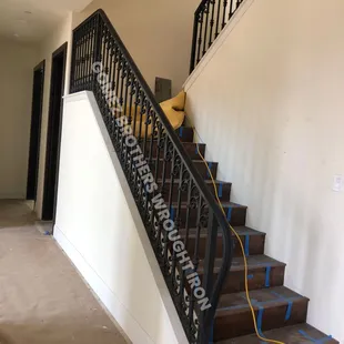 Stair rails in customers choice of design and color