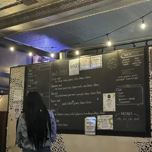 Menu board