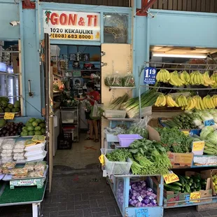a fruit and vegetable stand