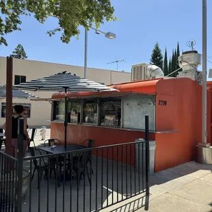 Outside sitting area