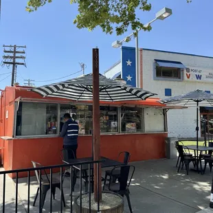 Outside sitting area