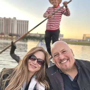 Bree &amp; I, with Our Gondolier!