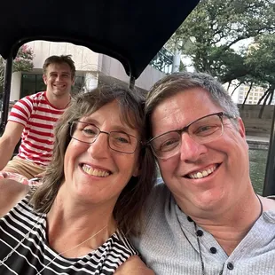 Selfie with our Gondolier, Gabriel